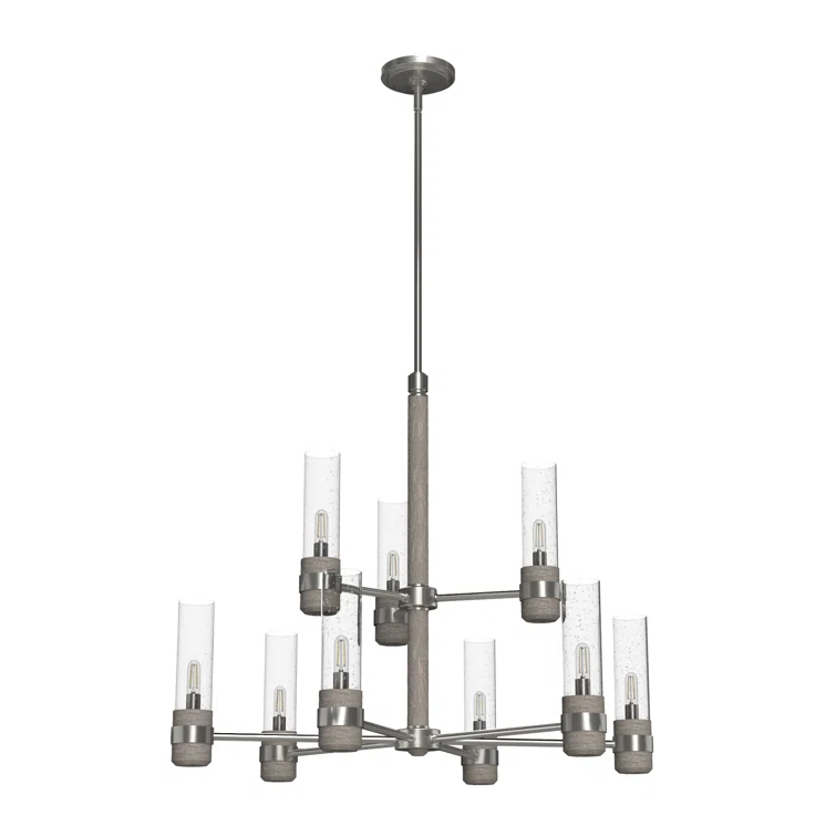 Hunter Fan River Mill 9 Light 2 Tier Candle Style Classic / Traditional Chandelier