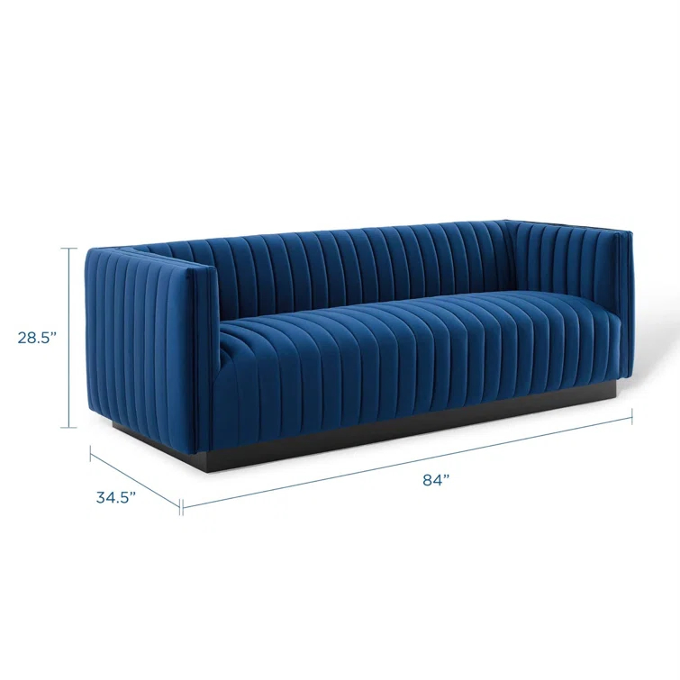 Modway Conjure Channel Tufted Velvet Sofa
