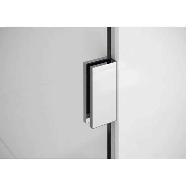 Solaris 34 in. x 78 in. Fully Frameless Radius Single Fixed Shower Panel