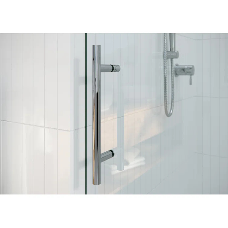Equinox 56 - 60 in. x 78 in. Fully Frameless Tinted Sliding Shower Door