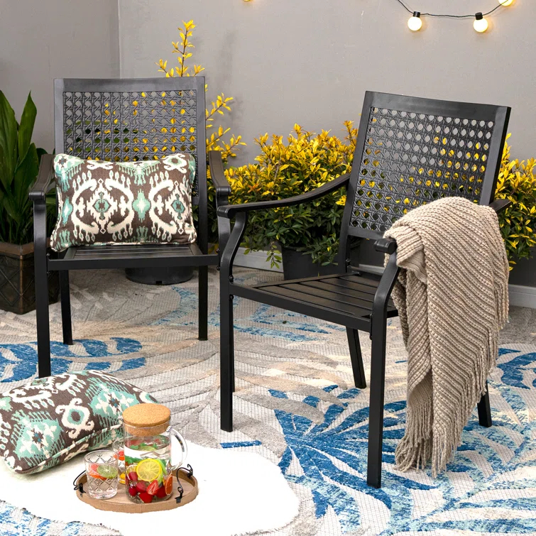Argyri Stacking Patio Dining Chairs