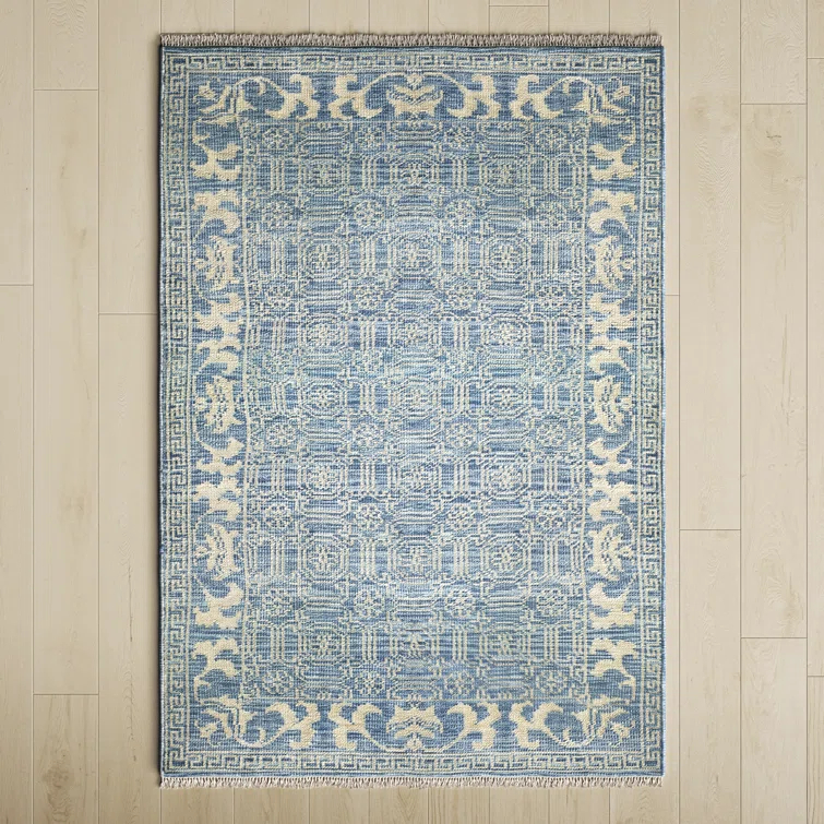 Addie Wool Denim/Cream Rug