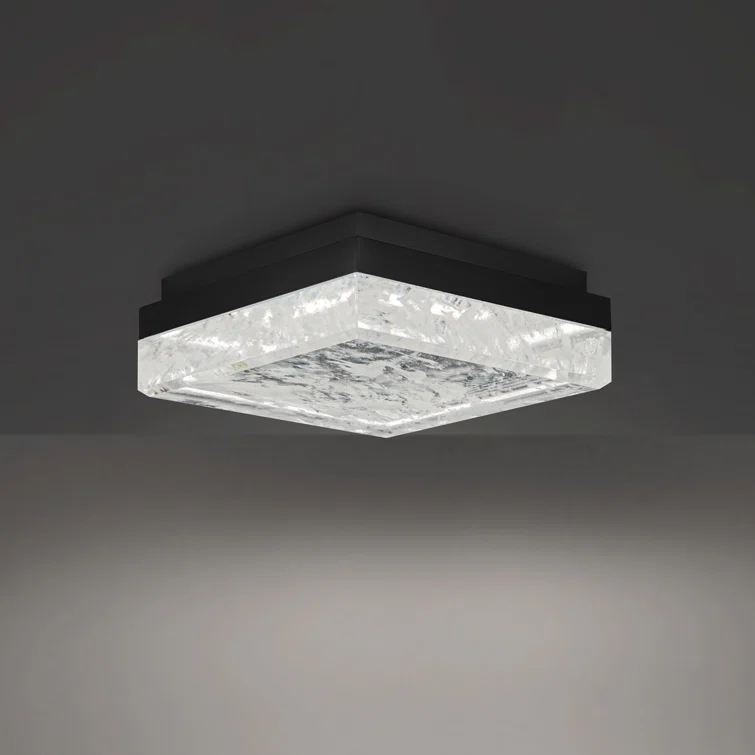 Whisper Crystal LED Flush Mount