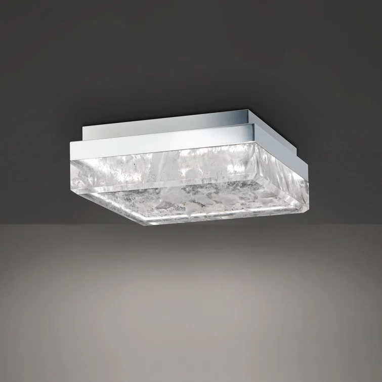 Whisper Crystal LED Flush Mount