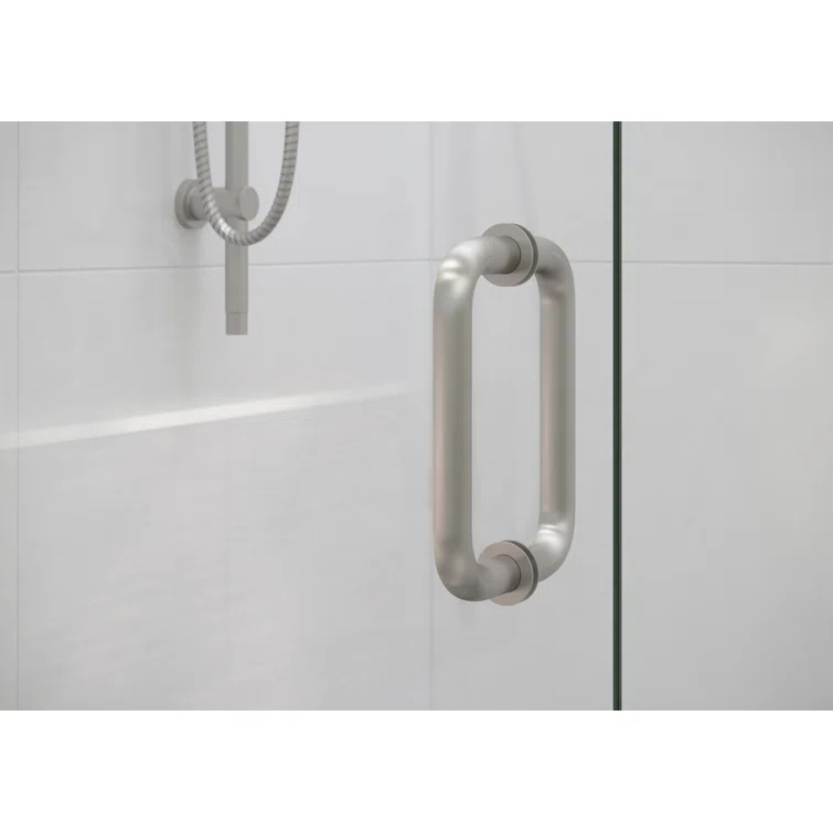 Albedo 28.25 in. x 78 in. Fully Frameless Hinge Shower Door