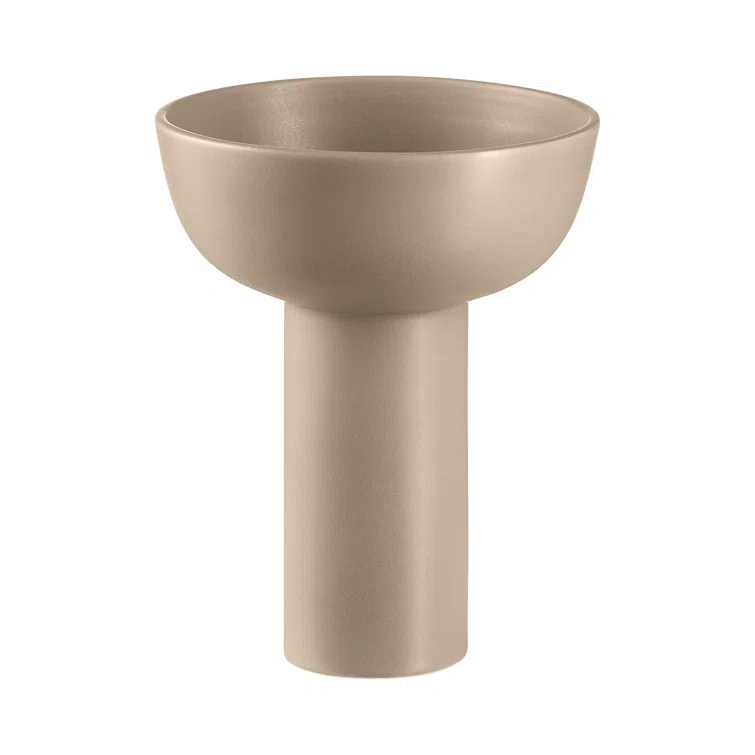 Blomus 66621 17 cm x 21 cm Miyabi Ceramic Vase, Tan