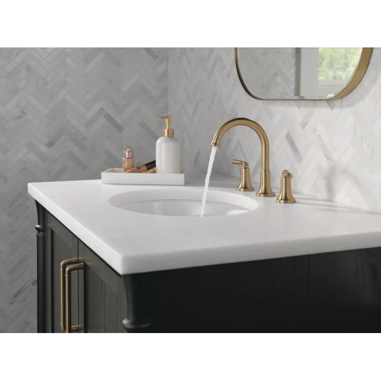 SAYLOR™ Widespread Bathroom Faucet 3 Hole, 2-handle Bathroom Sink Faucet with Drain Assembly