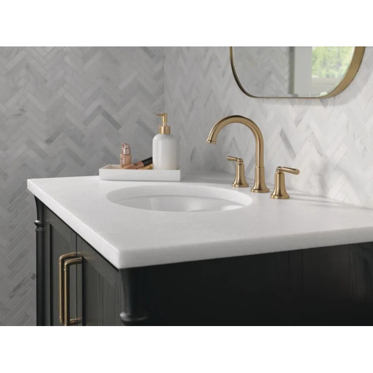 SAYLOR™ Widespread Bathroom Faucet 3 Hole, 2-handle Bathroom Sink Faucet with Drain Assembly