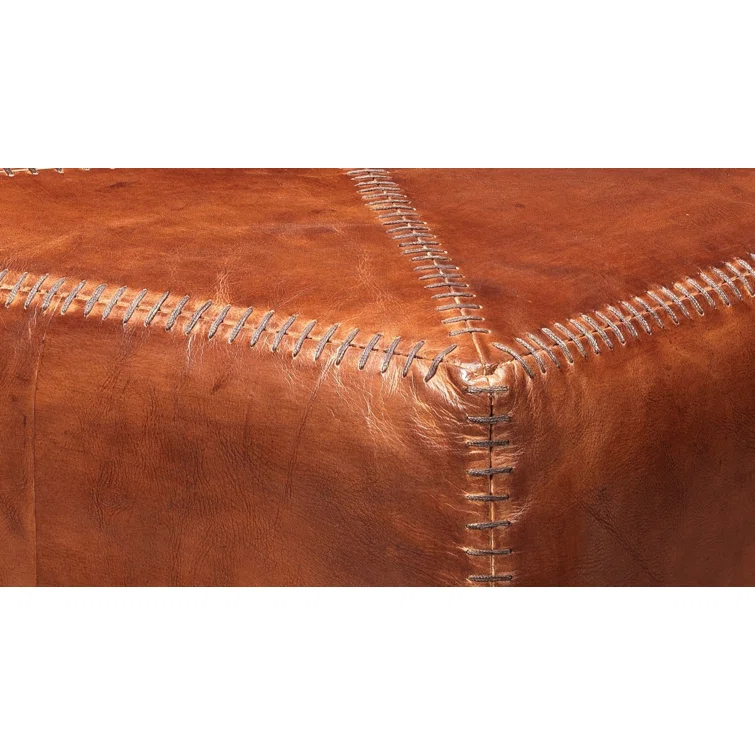 Leather Ottoman