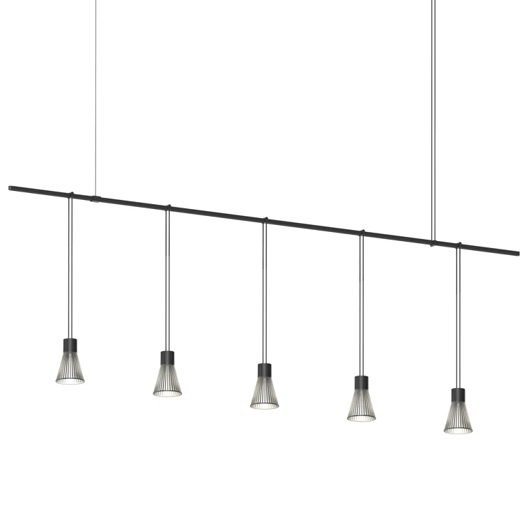 Suspenders® 5 - Light Satin Black LED Kitchen Island Pendant