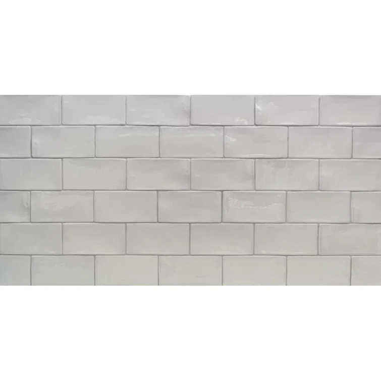 Barcelona 3x6 Blanco Polished Ceramic Subway Wall Tile (5.38 Sq. Ft. / Case)
