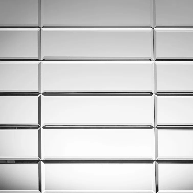 3" x 10" Beveled Glass Subway Tile