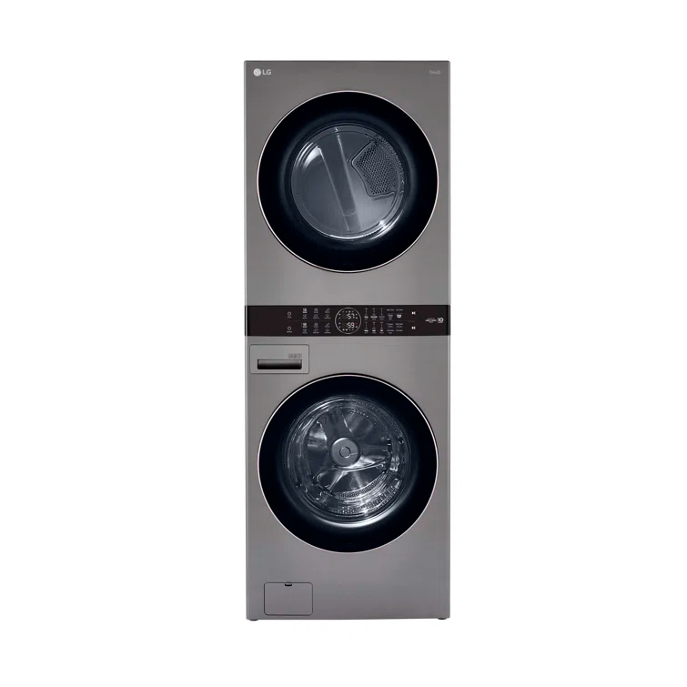 LG LG Single Unit Front Load WashTower with Center Control Washer and 7.4 cu. ft. Electric Dryer, 4.5 cu. ft. WKE100HVA