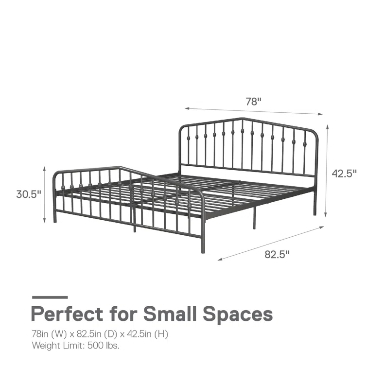 Bushwick Metal Platform Bed