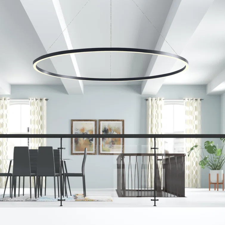 Tania 100-277V ETL Certified Integrated LED Height Adjustable Ring Chandelier