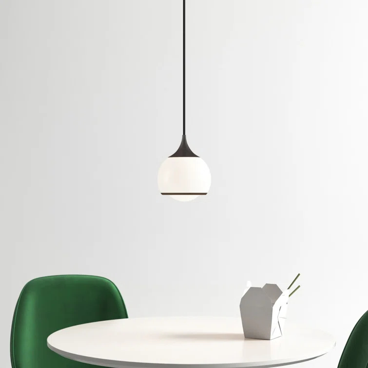 Kegan Single Light Glass Dimmable Pendant