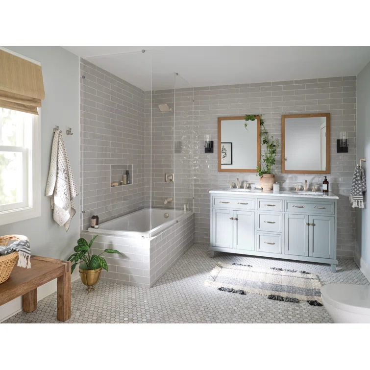 Moen Voss Two Handle 8 in. Widespread Bathroom Faucet Trim Kit, Valve Required