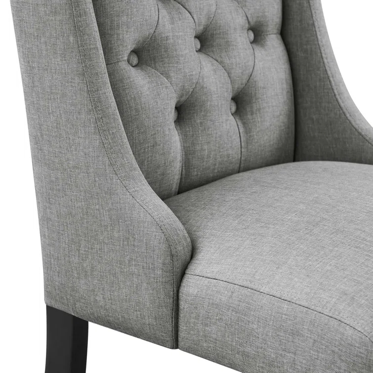 Modway Baronet Button Tufted Fabric Dining Chair