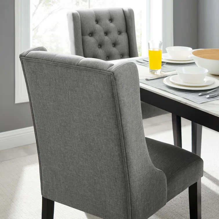 Modway Baronet Button Tufted Fabric Dining Chair