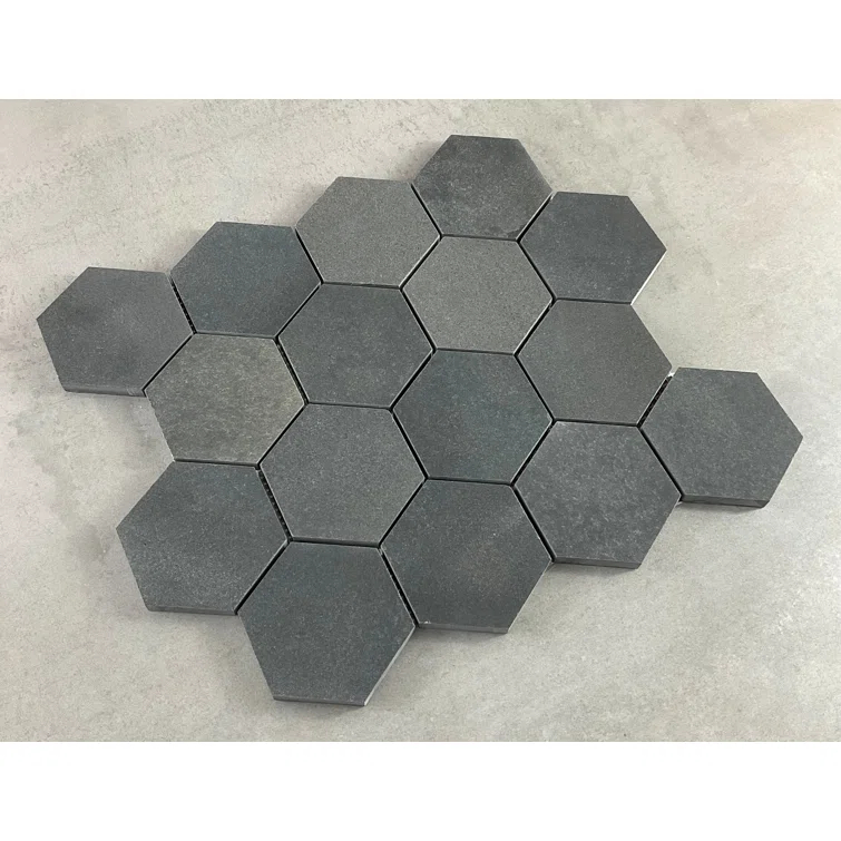 3" x 3" Marble Honeycomb Mosaic Wall and Floor Tiles (Set of 10)