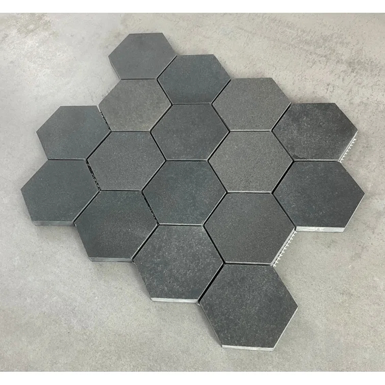 3" x 3" Marble Honeycomb Mosaic Wall and Floor Tiles (Set of 10)