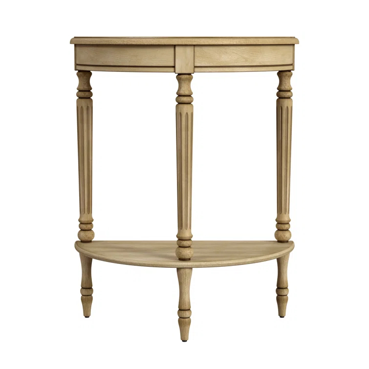 Butler Specialty Company Bellini  Demilune 24" Console Table - Antique Beige