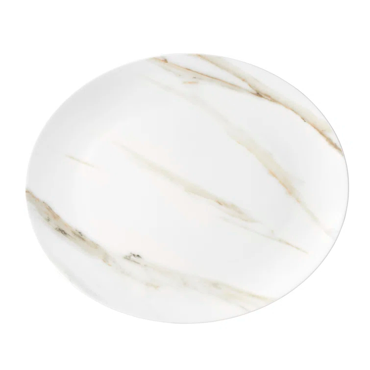 Vera Wang Venato Imperial Oval Platter 13.75"