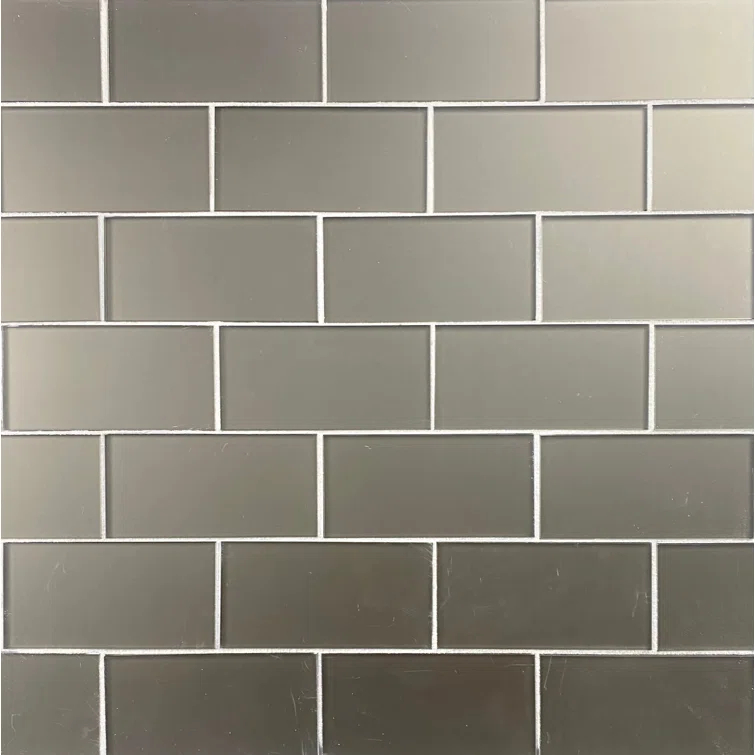 Abolos Forever Matte 3 in. x 6 in. Diamond Grade Glass Straight Edge Subway Decorative Kitchen & Bathroom Wall Tile
