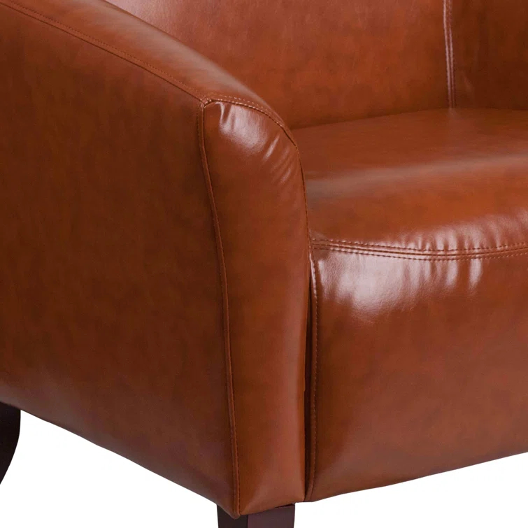 HERCULES Imperial Series LeatherSoft Sofa with Cherry Wood Feet
