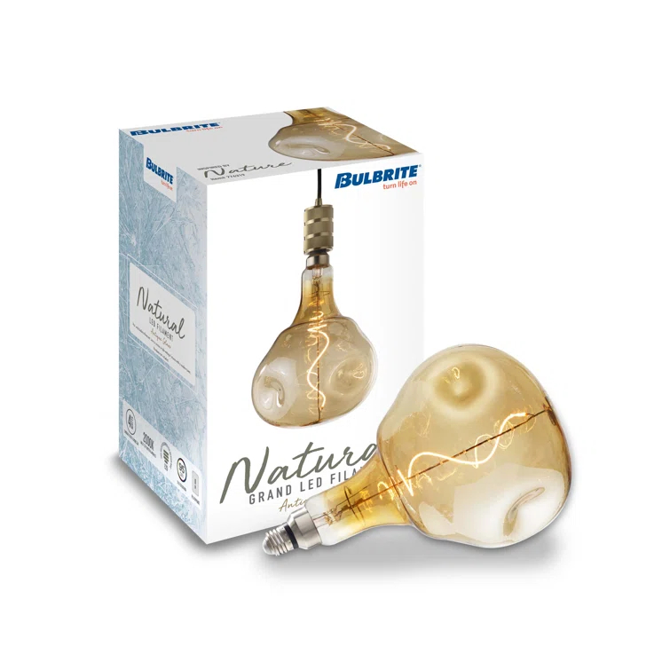 Oversized Orb Antique LED Edison Bulb, 60 Watt Equivalent, E26 Dimmable 2200K