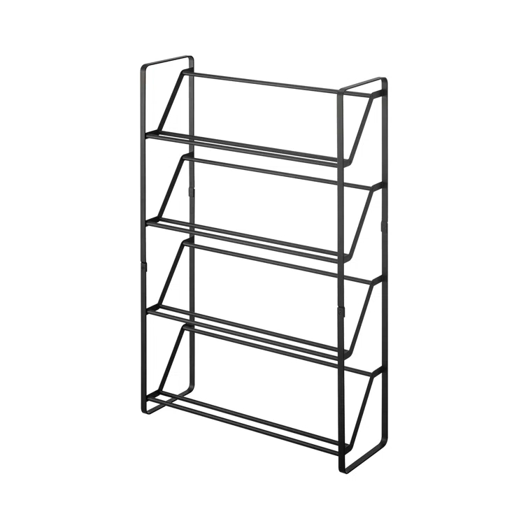 Yamazaki Home Slim Shoe Rack, Steel, Holds 8 to 12 shoes