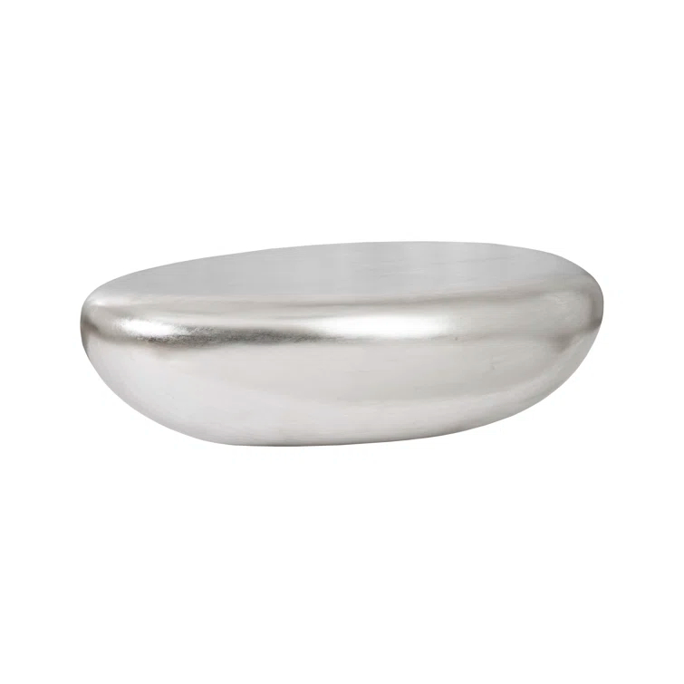 Silver Leaf River Stone Coffee Table