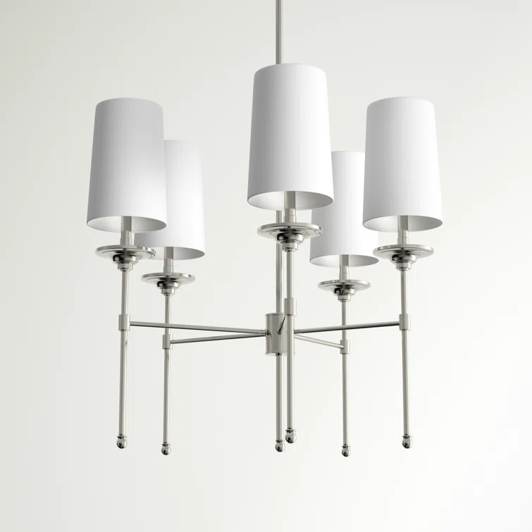 Hayse 5 - Light Dimmable Classic / Traditional Chandelier