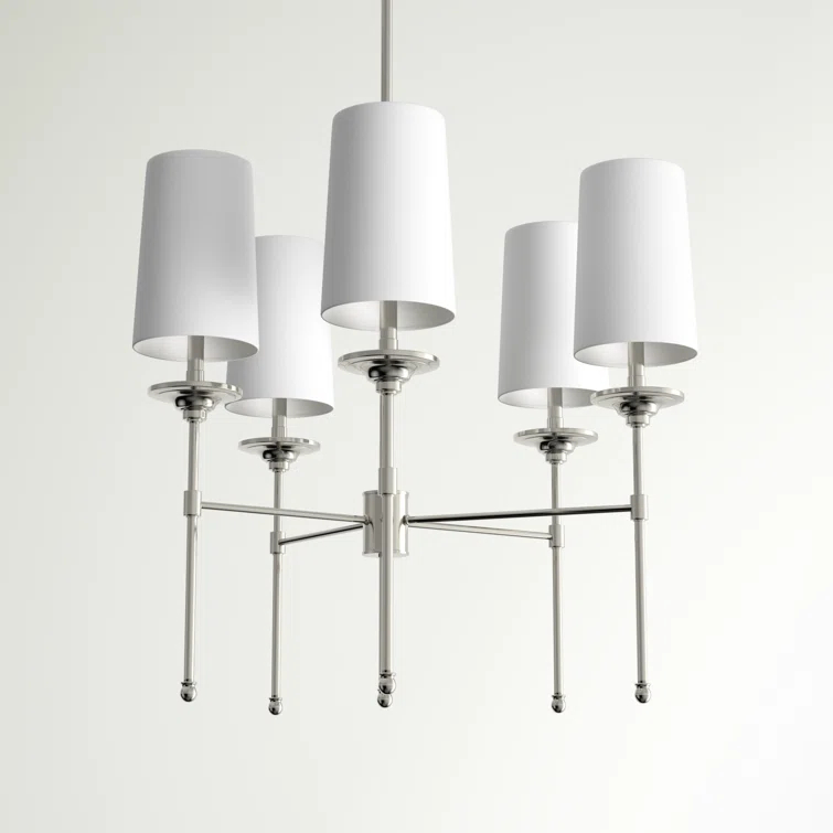 Hayse 5 - Light Dimmable Classic / Traditional Chandelier