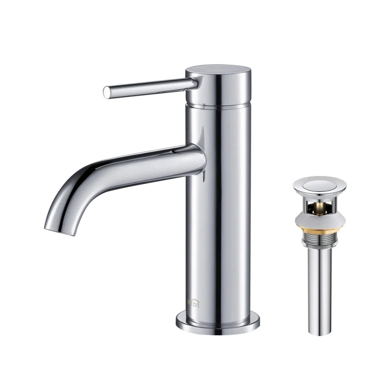 Circular Single-Hole Single-handle Bathroom Faucet