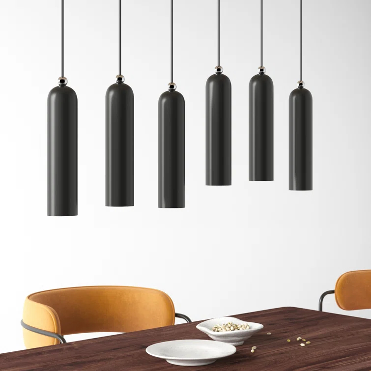 Veikko 6 Light Metal Dimmable Pendant
