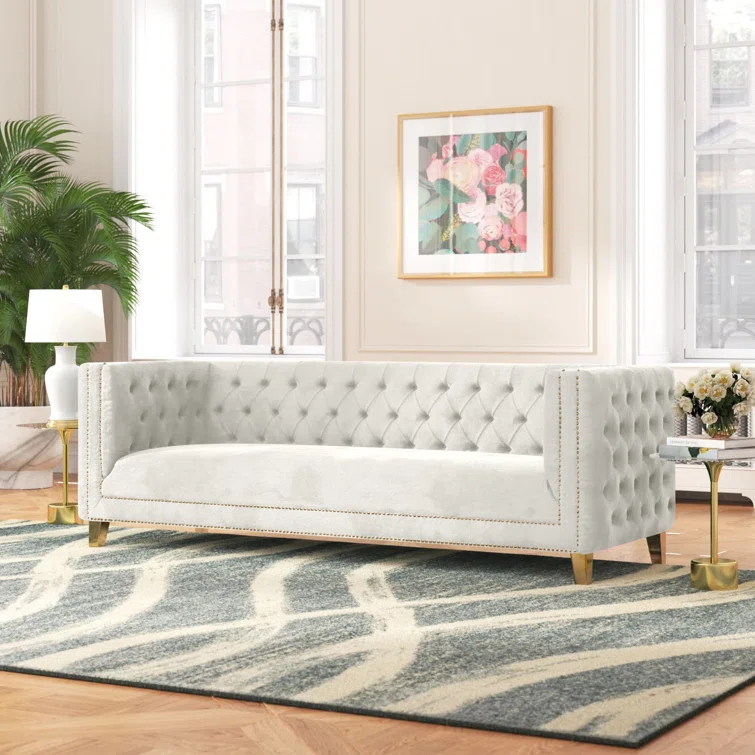 Sickels 90'' Velvet Sofa