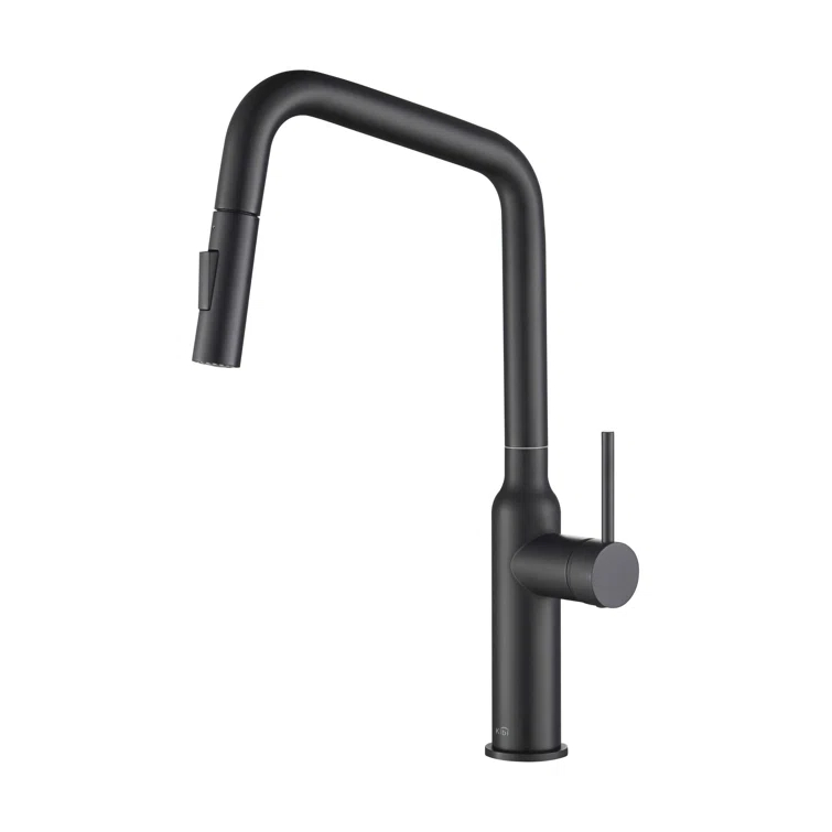 Macon Pull Down Single Handle Kitchen Faucet with Accessories