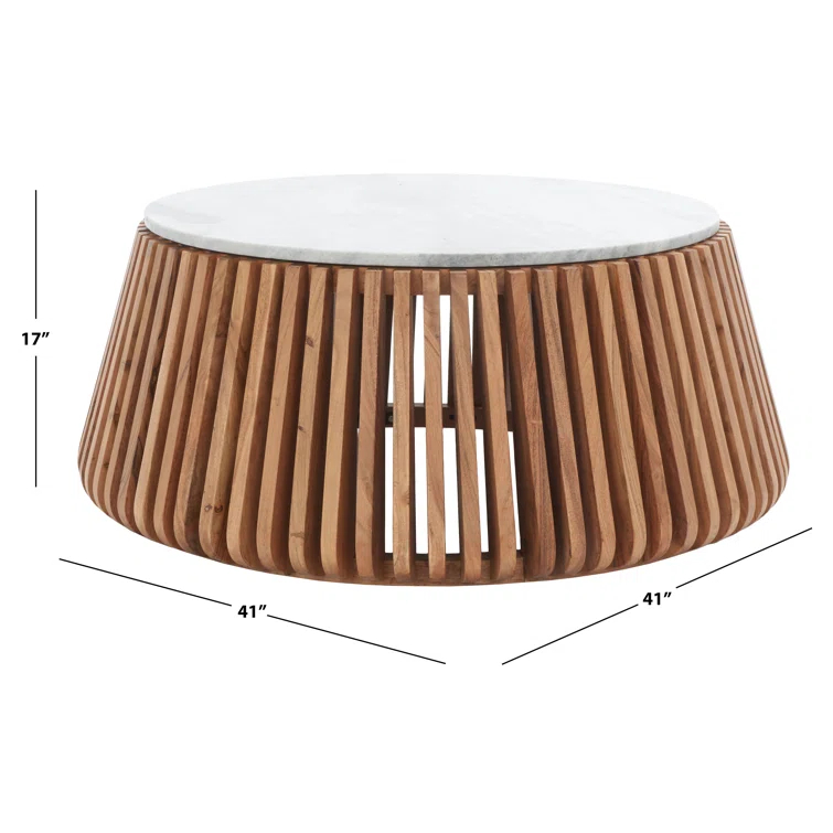 Beckton Genuine Marble Coffee Table