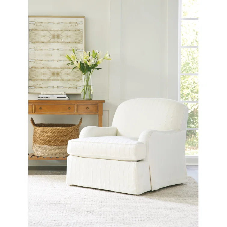 Barclay Butera Barclay Butera Upholstery Slipcovered Swivel Armchair