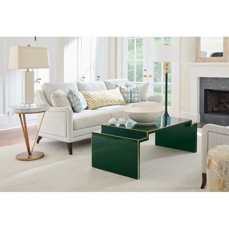 Trifold Marble Top End Table