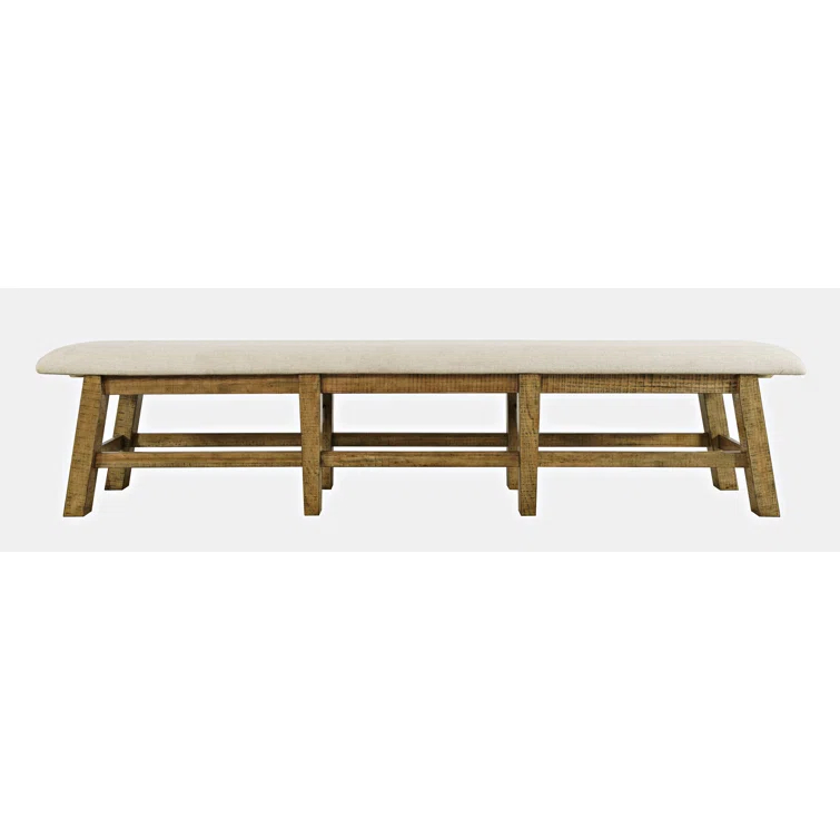 Fahrettin Polyester Upholstered Bench
