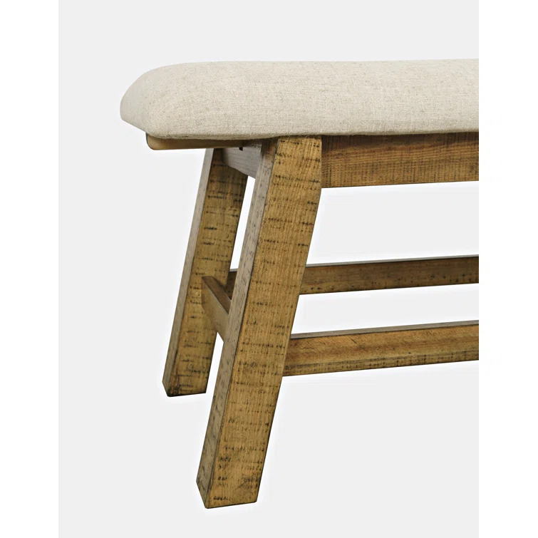 Fahrettin Polyester Upholstered Bench