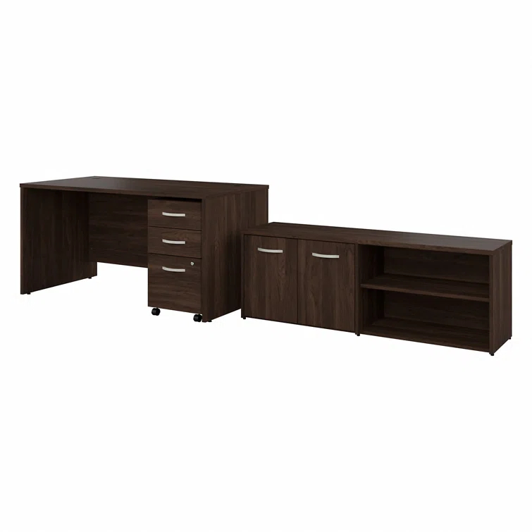 Office 500 Collection 3 Piece Rectangular 60W Computer Desk Office Set