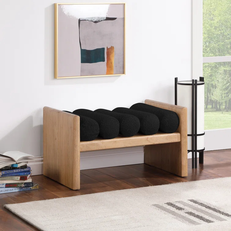 Reeves Boucle Wood Bench