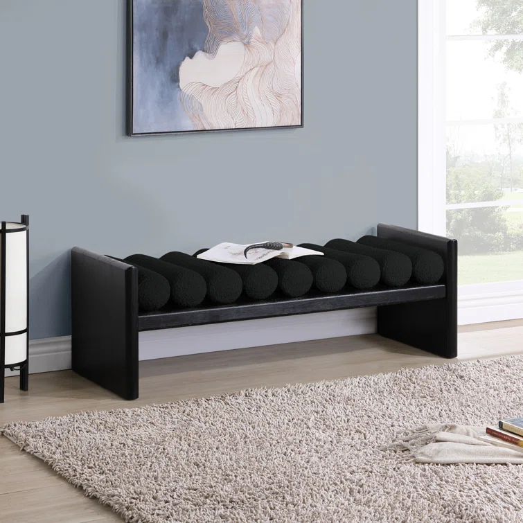 Reeves Boucle Wood Bench