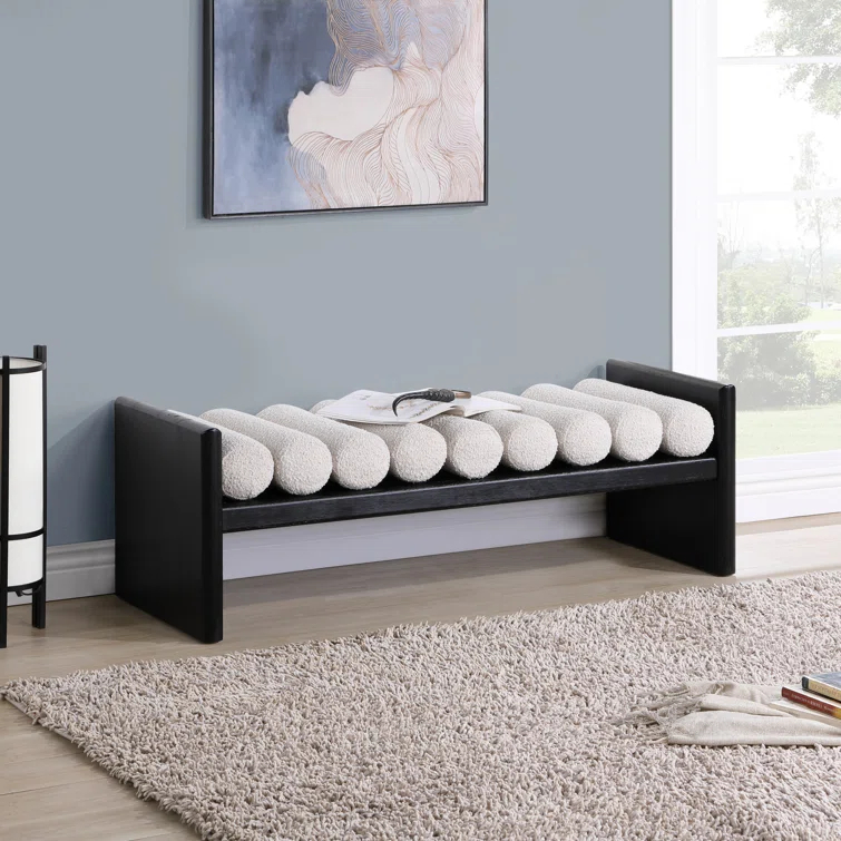 Reeves Boucle Wood Bench