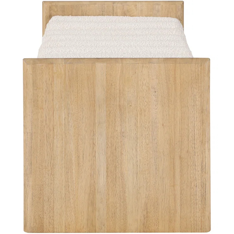 Reeves Boucle Wood Bench