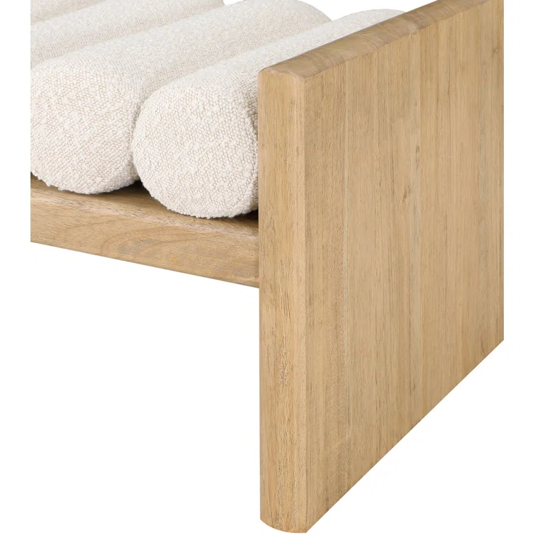 Reeves Boucle Wood Bench