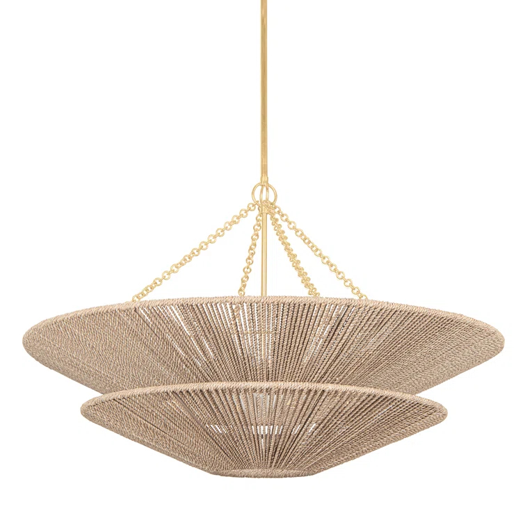 Anaya Chandelier - Natural / 40" Dia